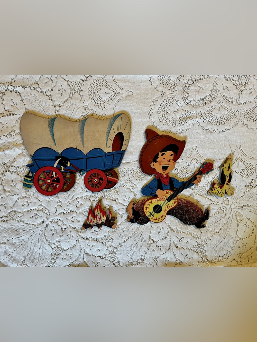 Vintage 1950s “Prairie Pete” Pin Up wall decoration